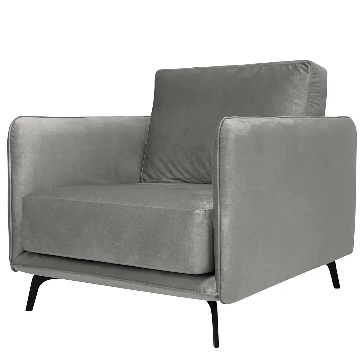 Sessel Frederike Grau Microfaser Faria | Grau