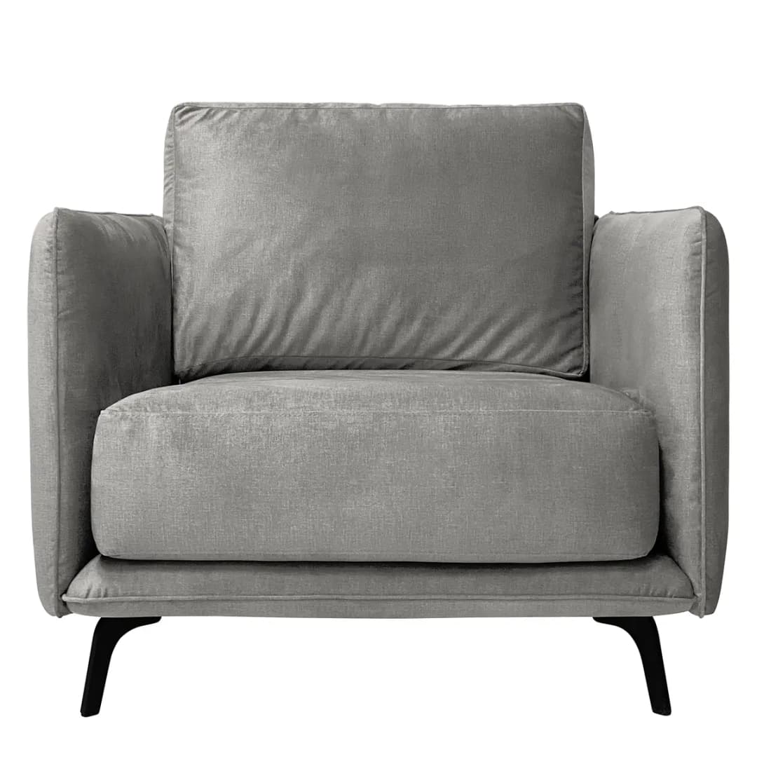 Sessel Frederike Grau Microfaser Faria | Grau