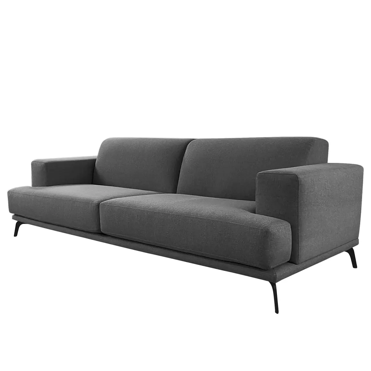 Sofa Asia 3,5-Sitzer Grau Webstoff Inas | Grau