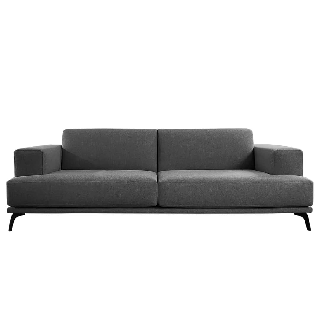 Sofa Asia 3-Sitzer Grau | Grau