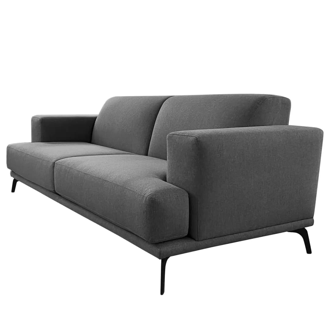 Sofa Asia 3-Sitzer Grau | Grau