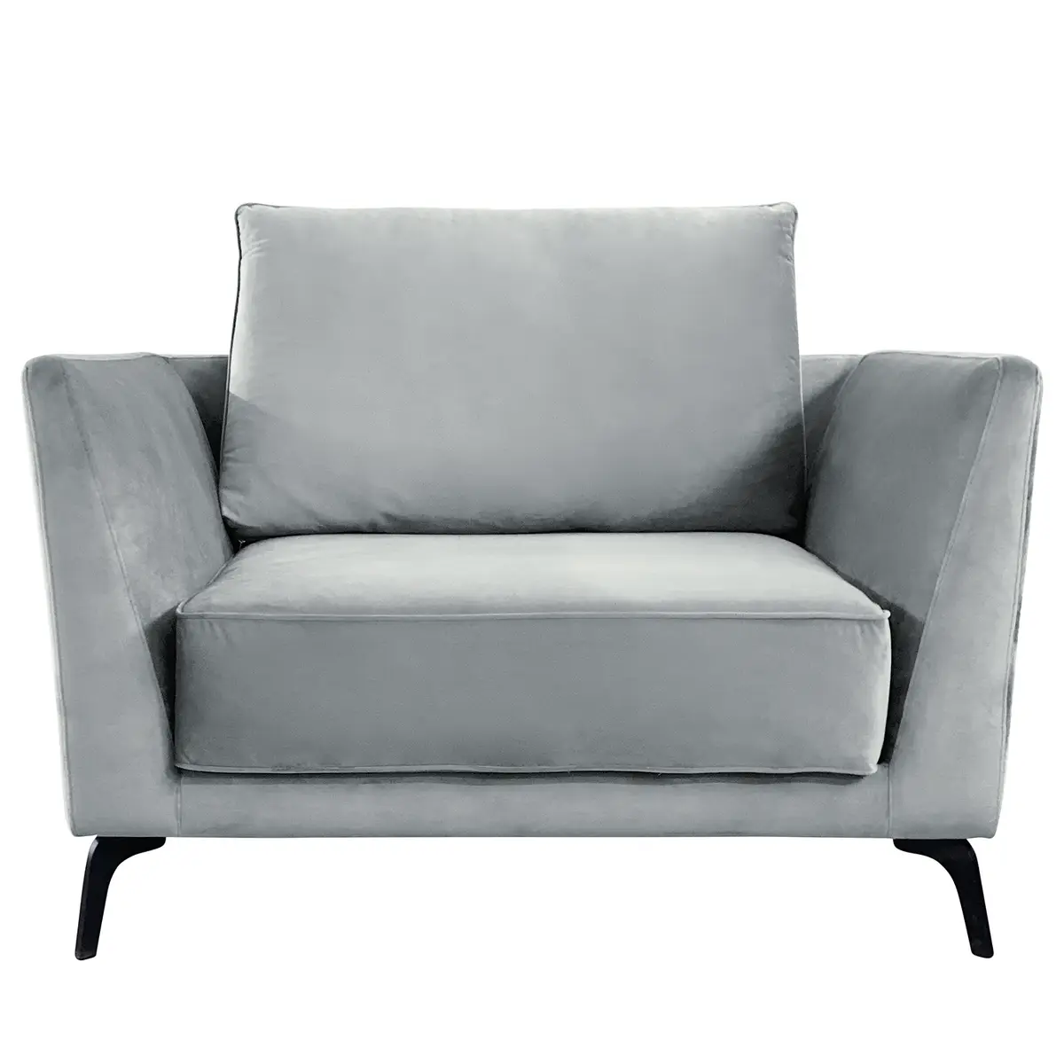 Sofa Gobabis 1,5-Sitzer | Silber