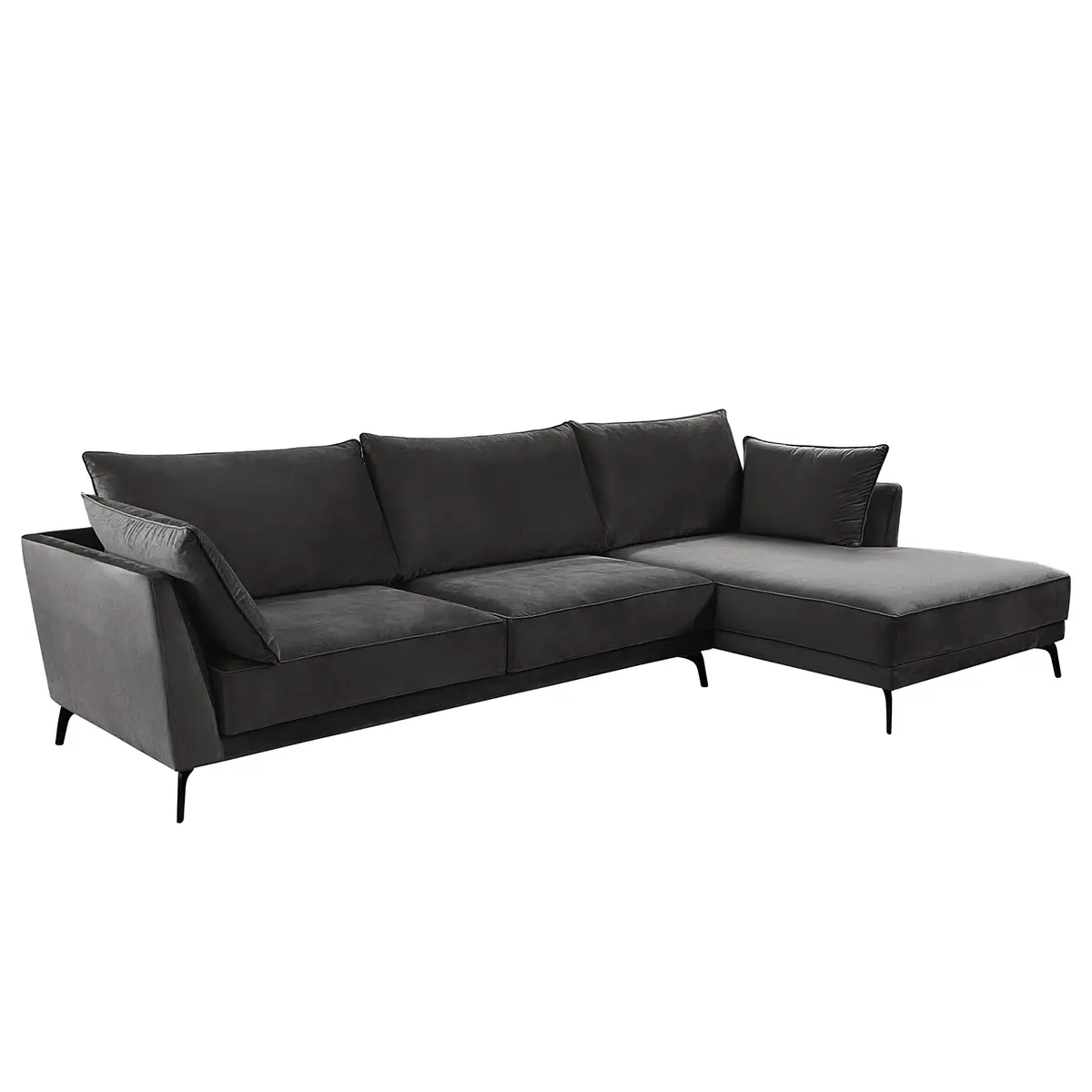 Ecksofa Gobabis | Grau