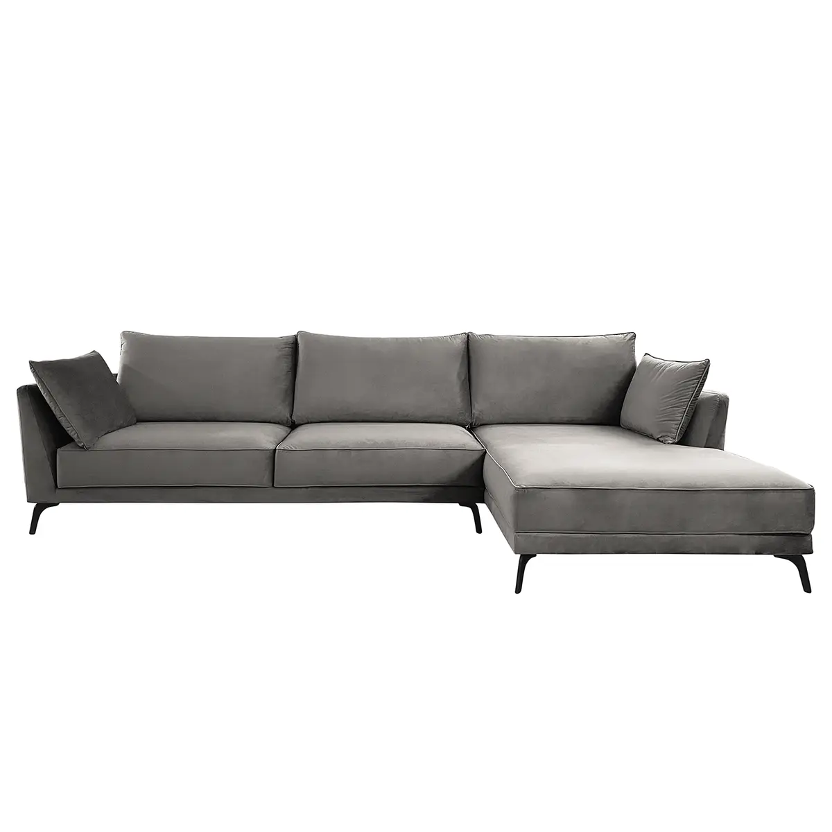 Ecksofa Gobabis | Grau