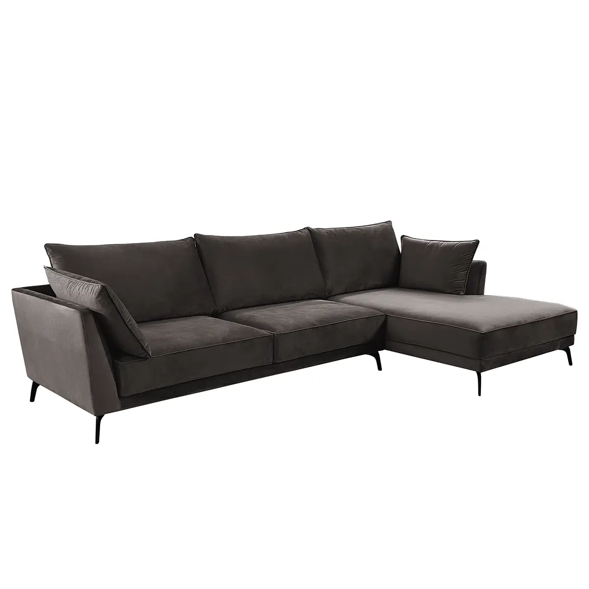 Ecksofa Gobabis | Grau