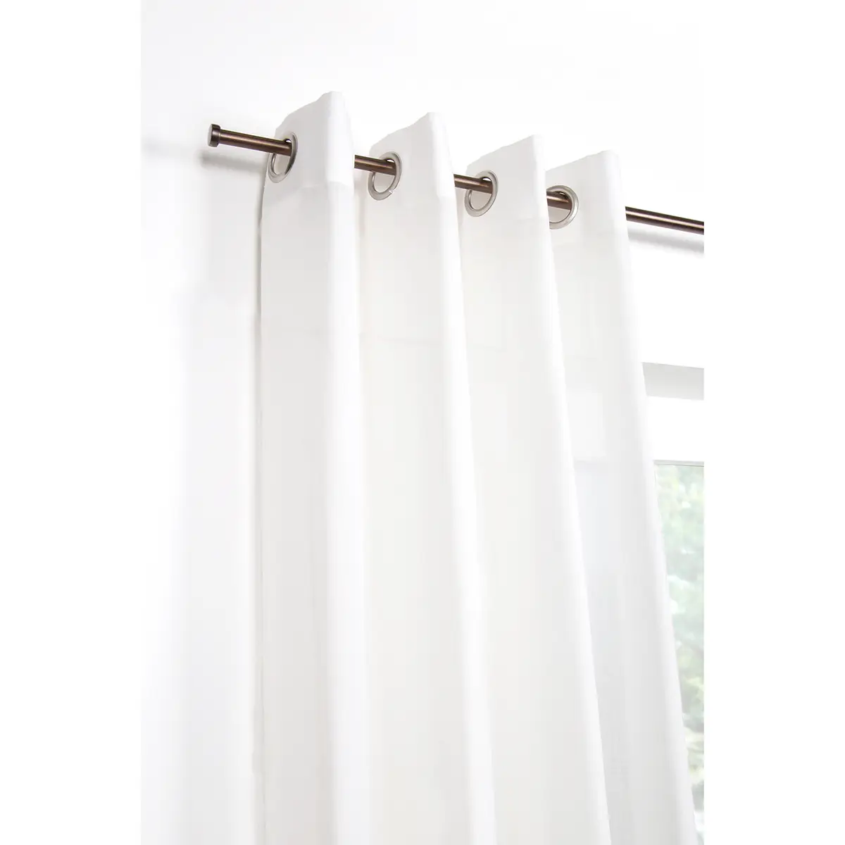 Gardinenstange ausziehbar 210cm Braun/Bronze | Braun