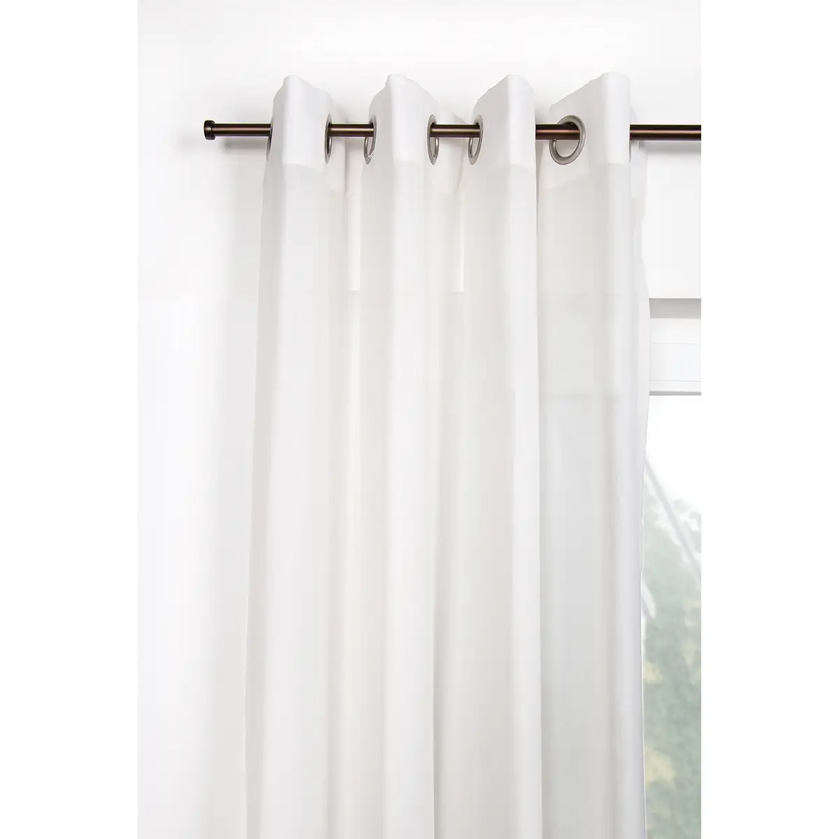 Gardinenstange ausziehbar 210cm Braun/Bronze | Braun