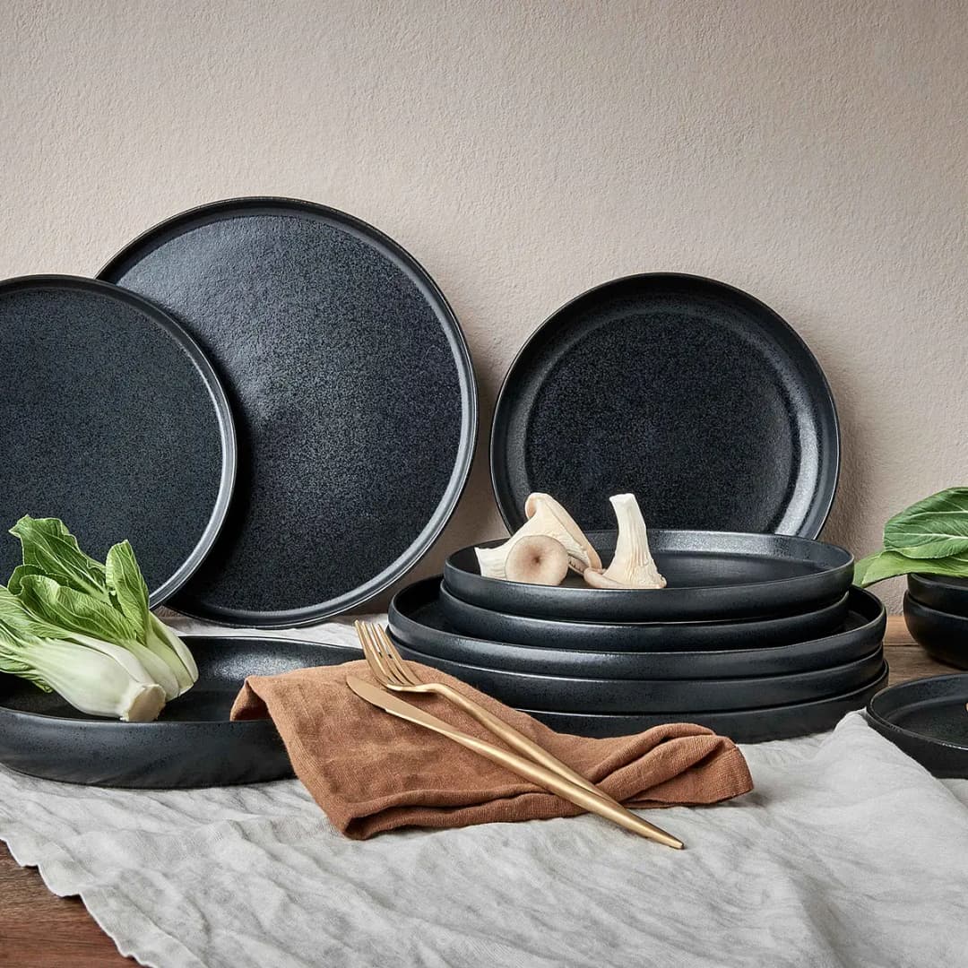 Pastateller CASA NOVA Ø 23cm Schwarz | Schwarz