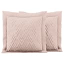 Kissenbezug 2er-Set Pink/Hellrosa 45 x 45cm Webstoff | Pink