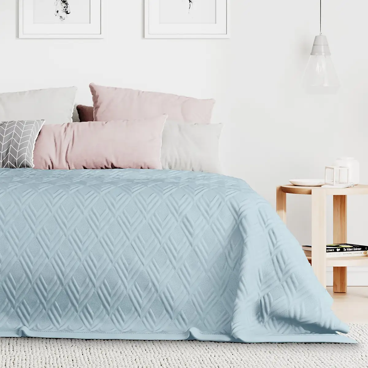 Tagesdecke Helia 260 x 280cm Blau | Blau