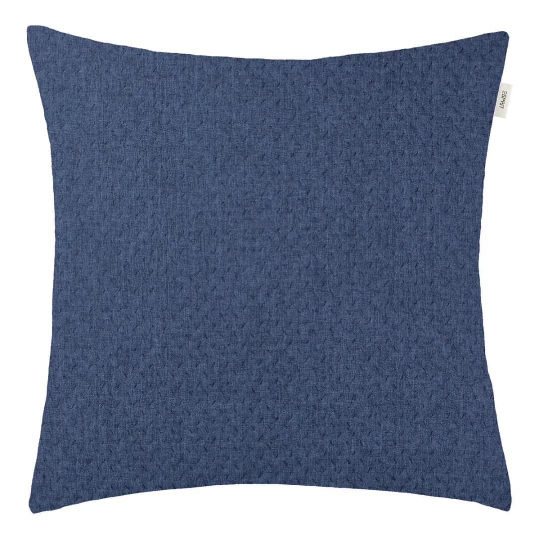 Kissenbezug Blau/Marineblau 45 x 45cm Webstoff | Blau