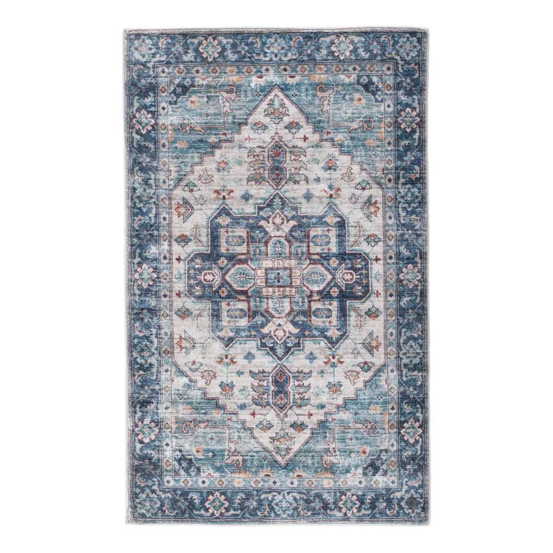 Badteppich Oriental Two 70 x 120cm Türkis | Türkis