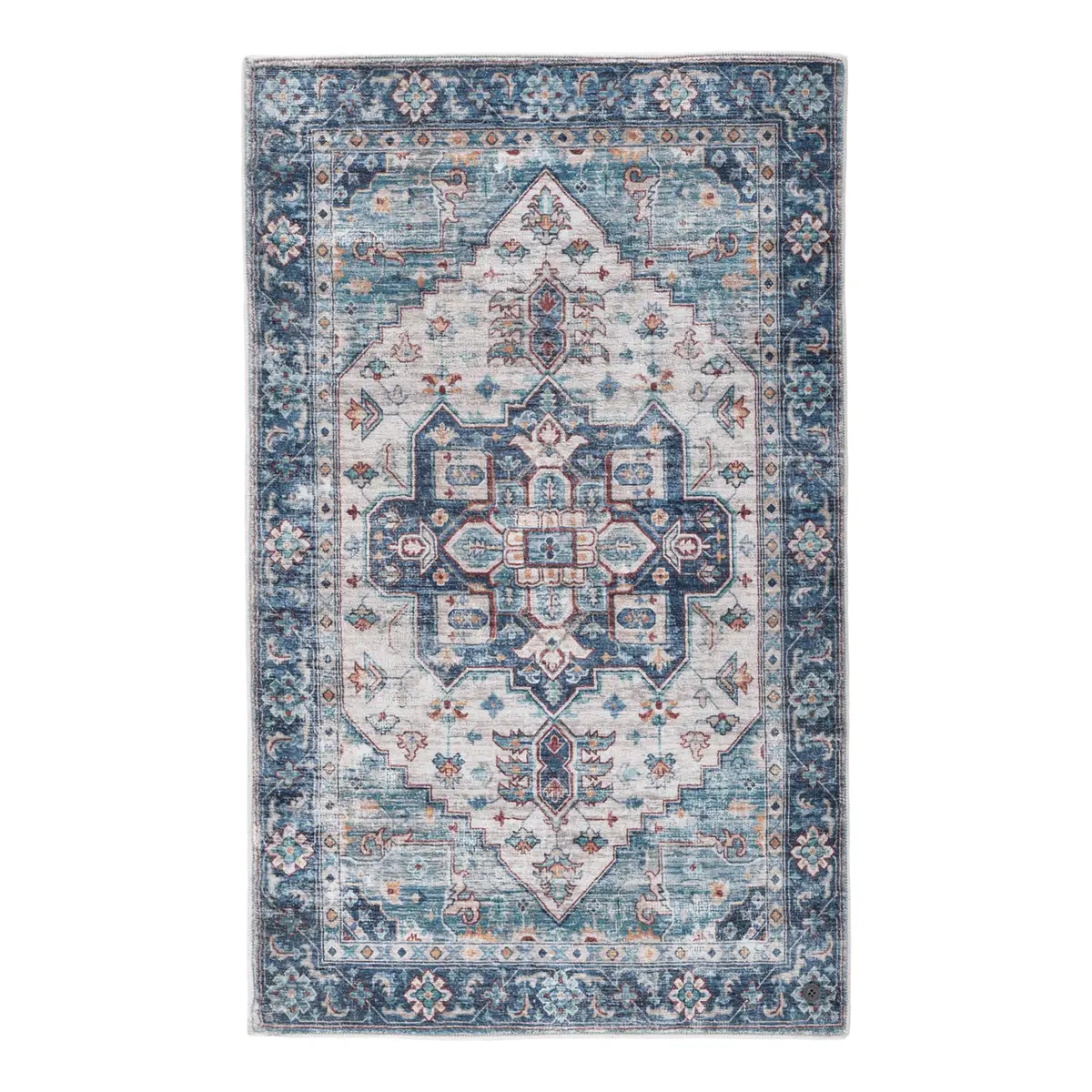 Badteppich Oriental Two 70 x 120cm Türkis | Türkis