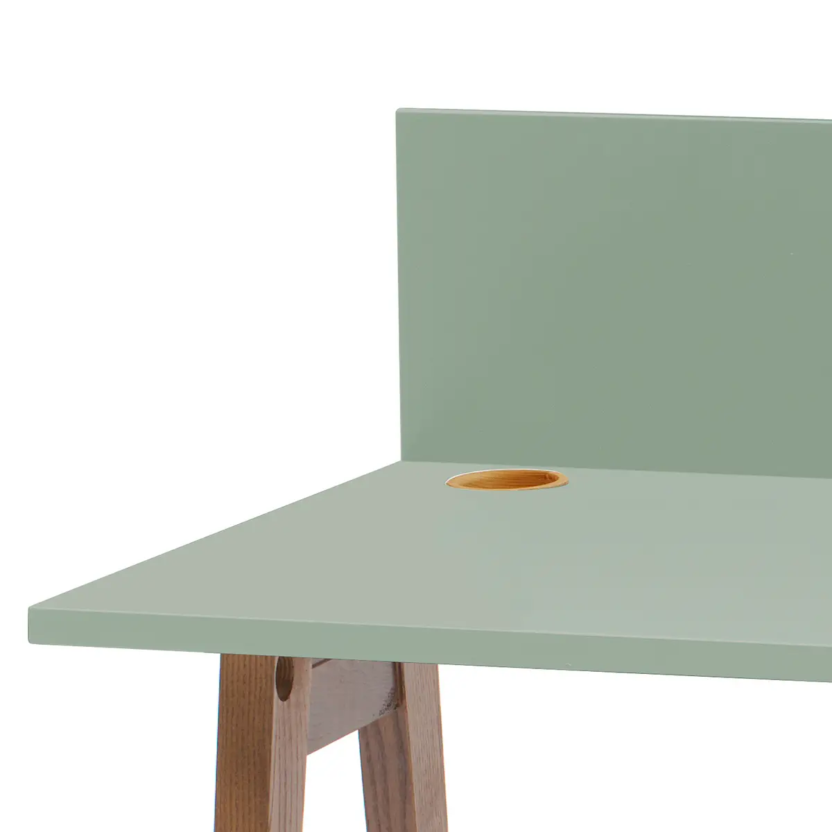 Schreibtisch Ophelia 85cm Braun/Mintgrün | Braun