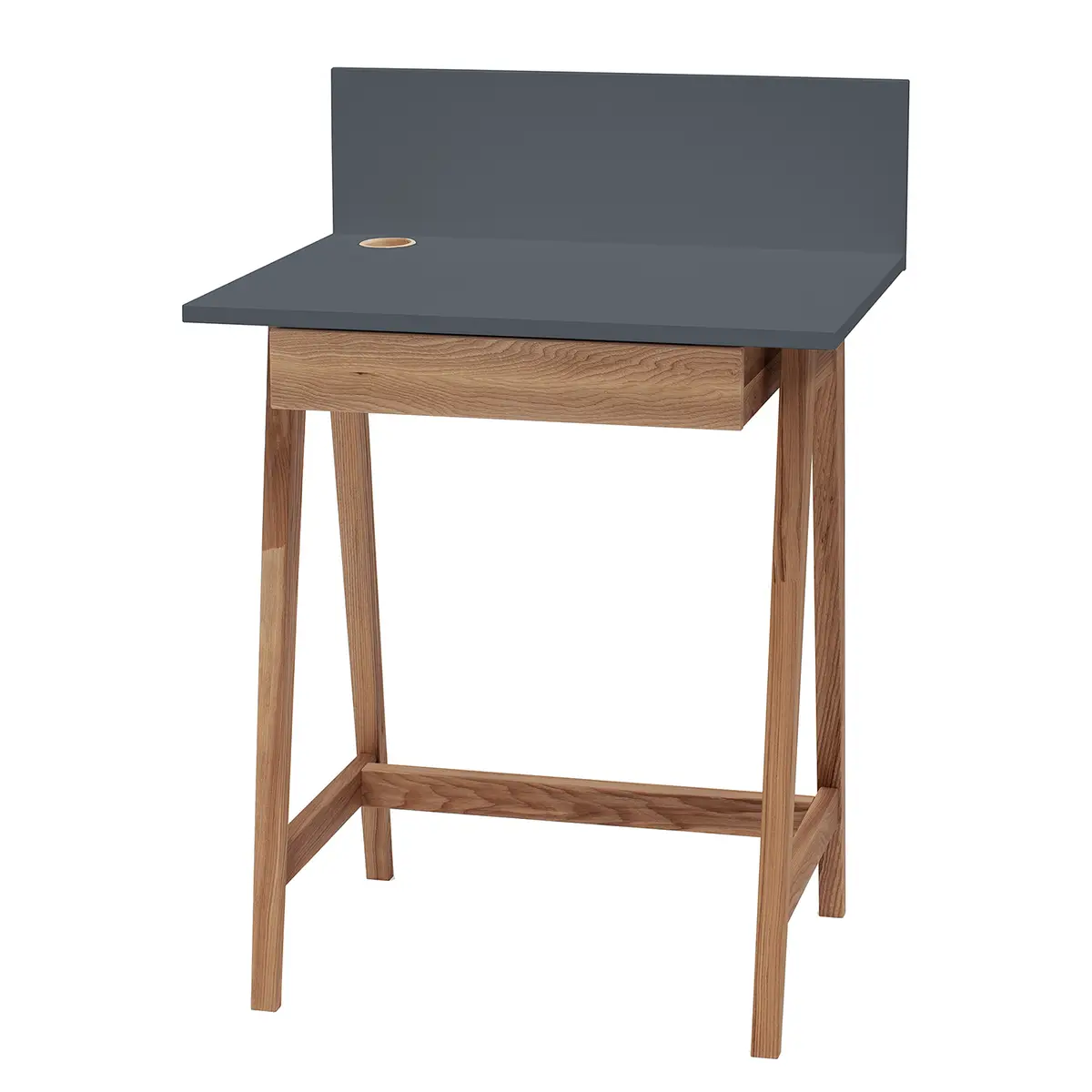 Schreibtisch Ophelia II 65cm Grau/Graphit | Grau