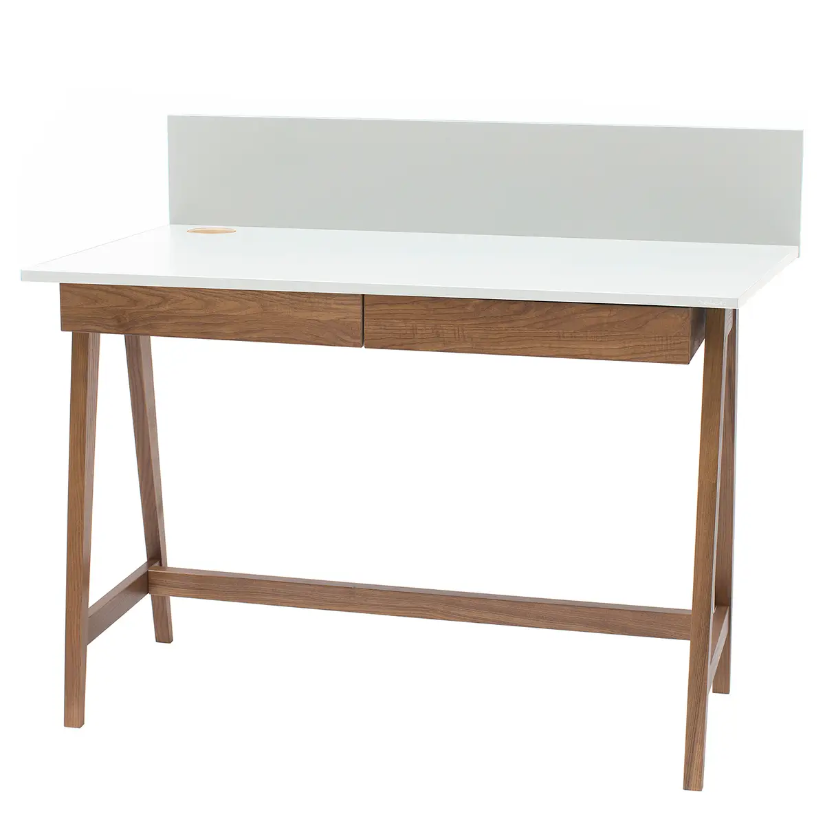 Schreibtisch Ophelia II 110cm Weiß/Weiß | Weiß