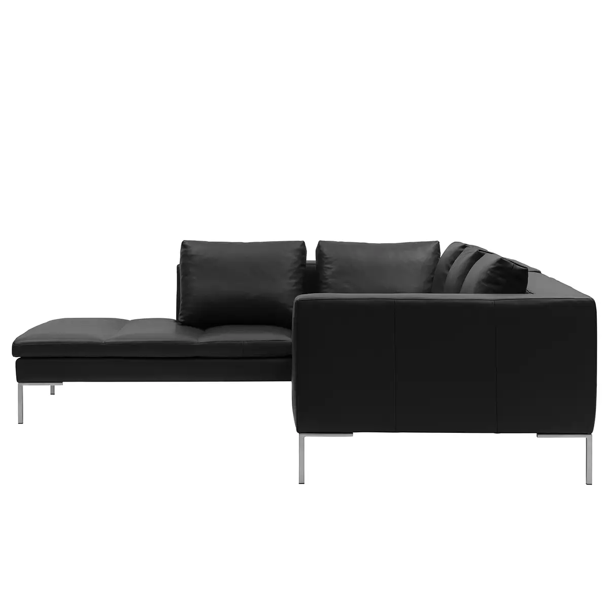 Neka Ecksofa mit Ottomane | Schwarz
