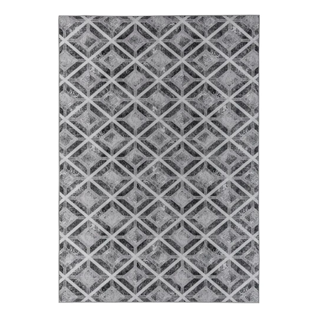 Kurzflorteppich Serena I Grau/Grau 80 x 150cm | Grau