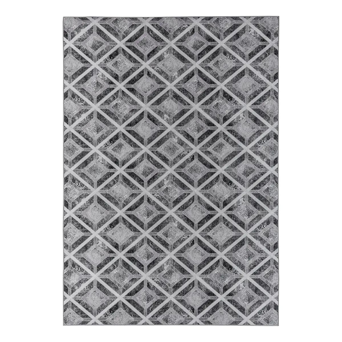 Kurzflorteppich Serena I Grau/Grau 80 x 150cm | Grau