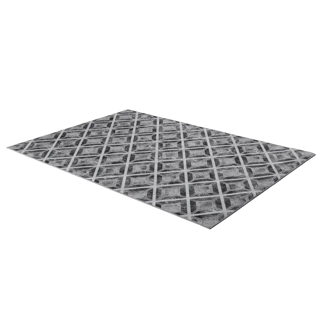 Kurzflorteppich Serena I Grau/Grau 80 x 150cm | Grau