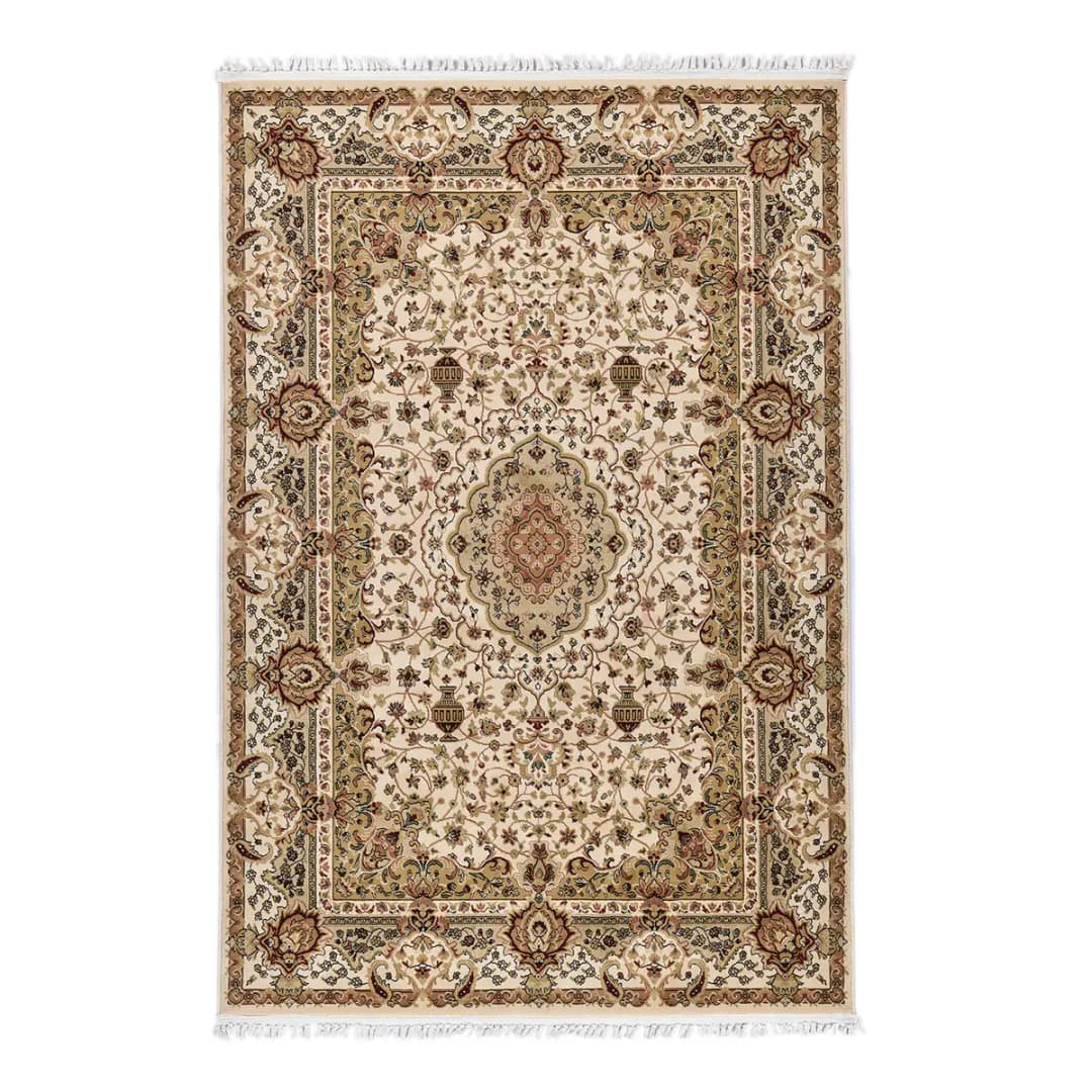 Kurzflorteppich Ilaria 055 Beige/Beige 57 x 90cm Flachgewebe