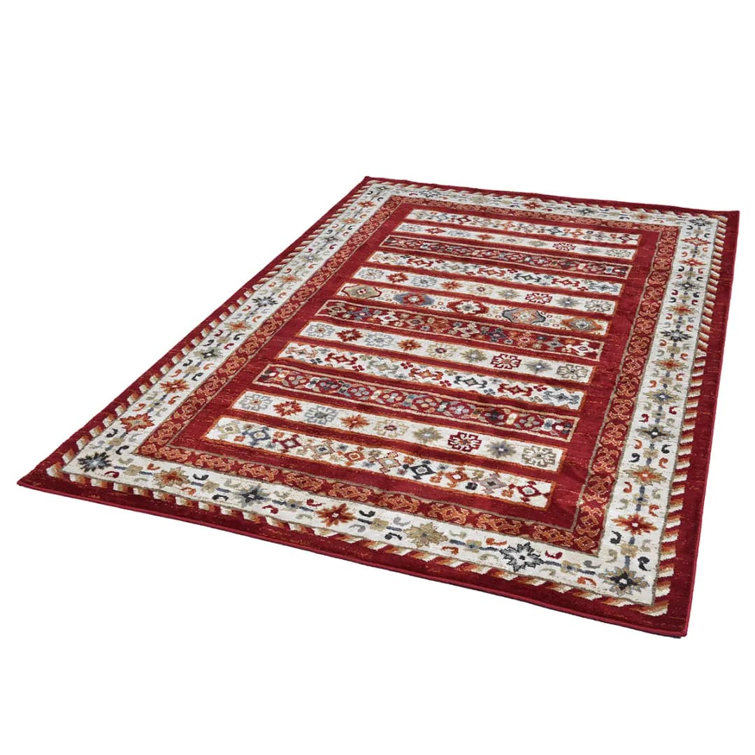 Kurzflorteppich Fasa I Rot 50 x 80cm | Rot