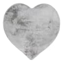 Kurzflorteppich Chiara III Silber/Silber 90 x 90cm Flachgewebe