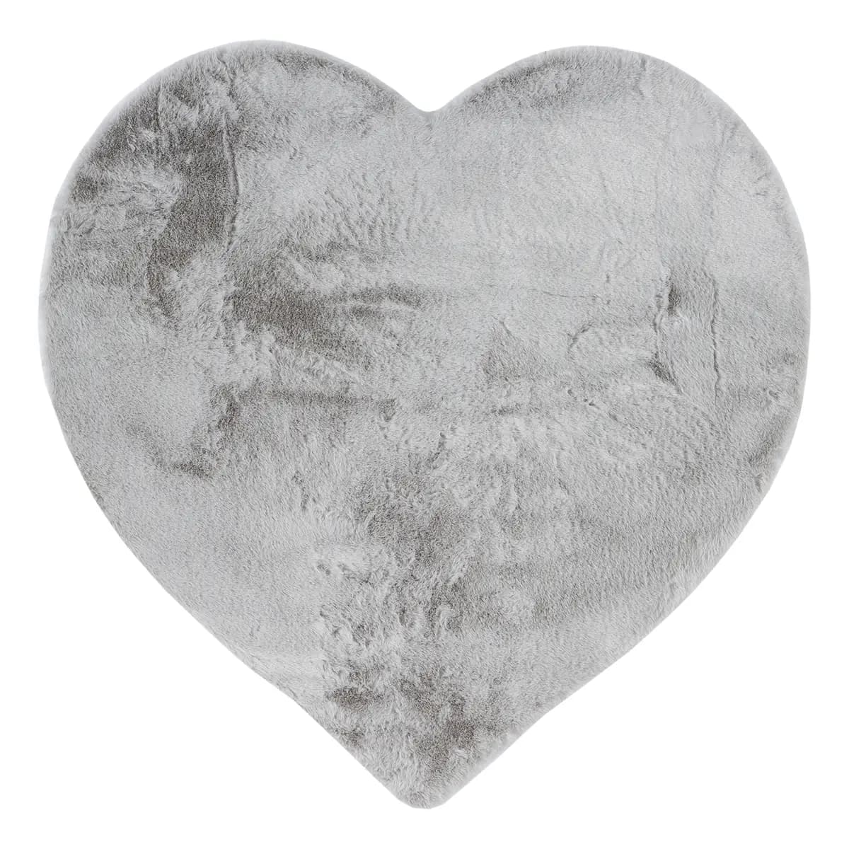 Kurzflorteppich Chiara III Silber/Silber 90 x 90cm Flachgewebe