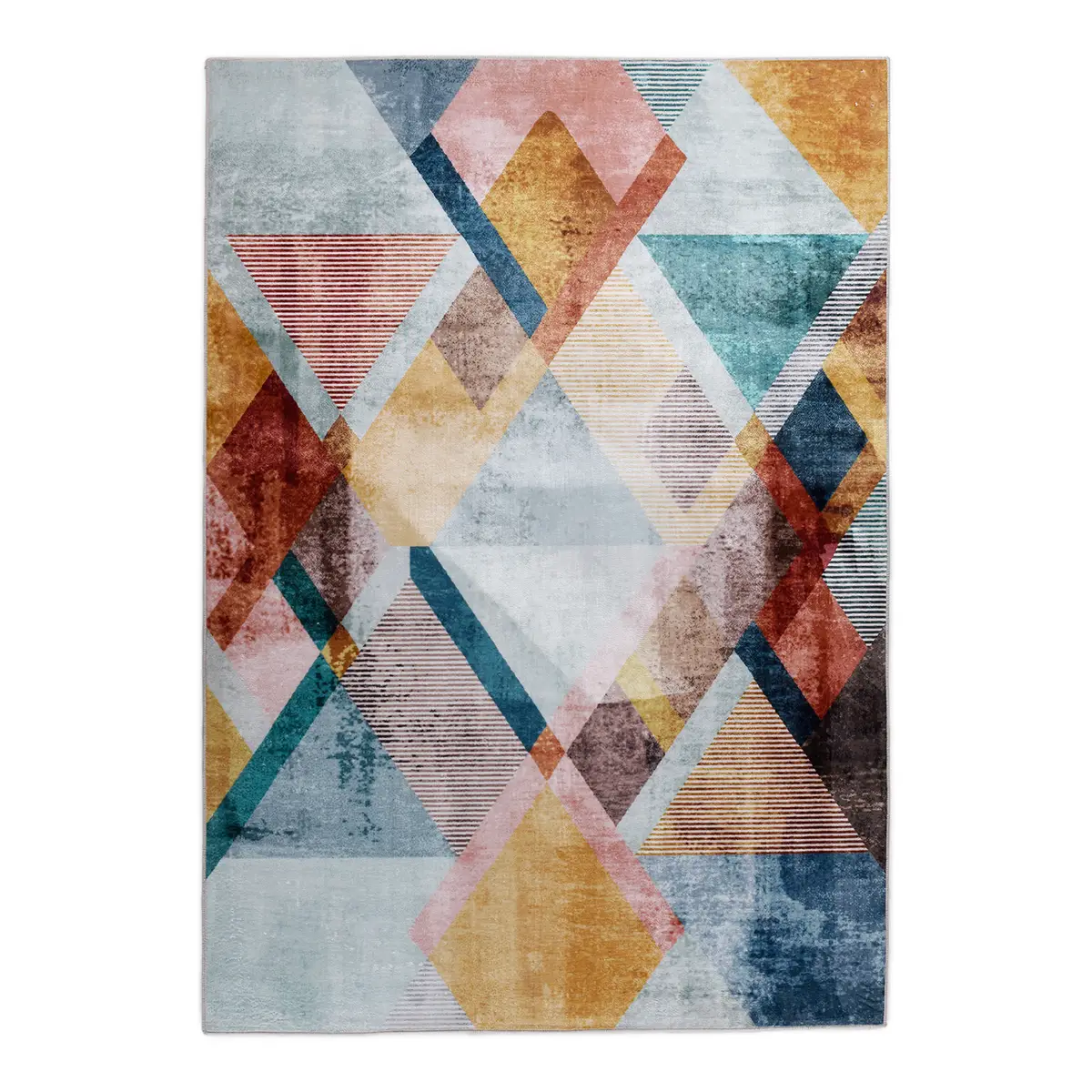 Kurzflorteppich Rachele 088 Multicolor 140 x 200cm | Mehrfarbig