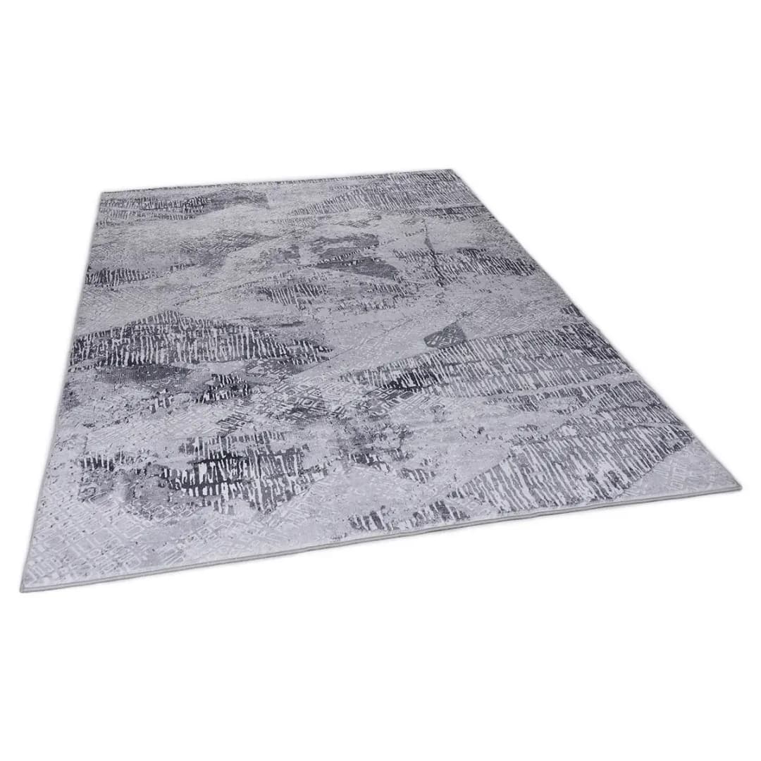 Kurzflorteppich Rachele 087 Grau 140 x 200cm | Grau