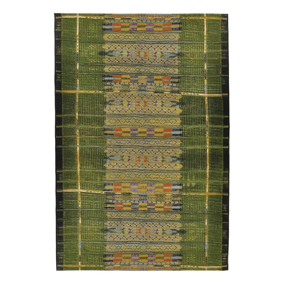 Kurzflorteppich Aurora 038 Grün/Grün 60 x 100cm Mischgewebe