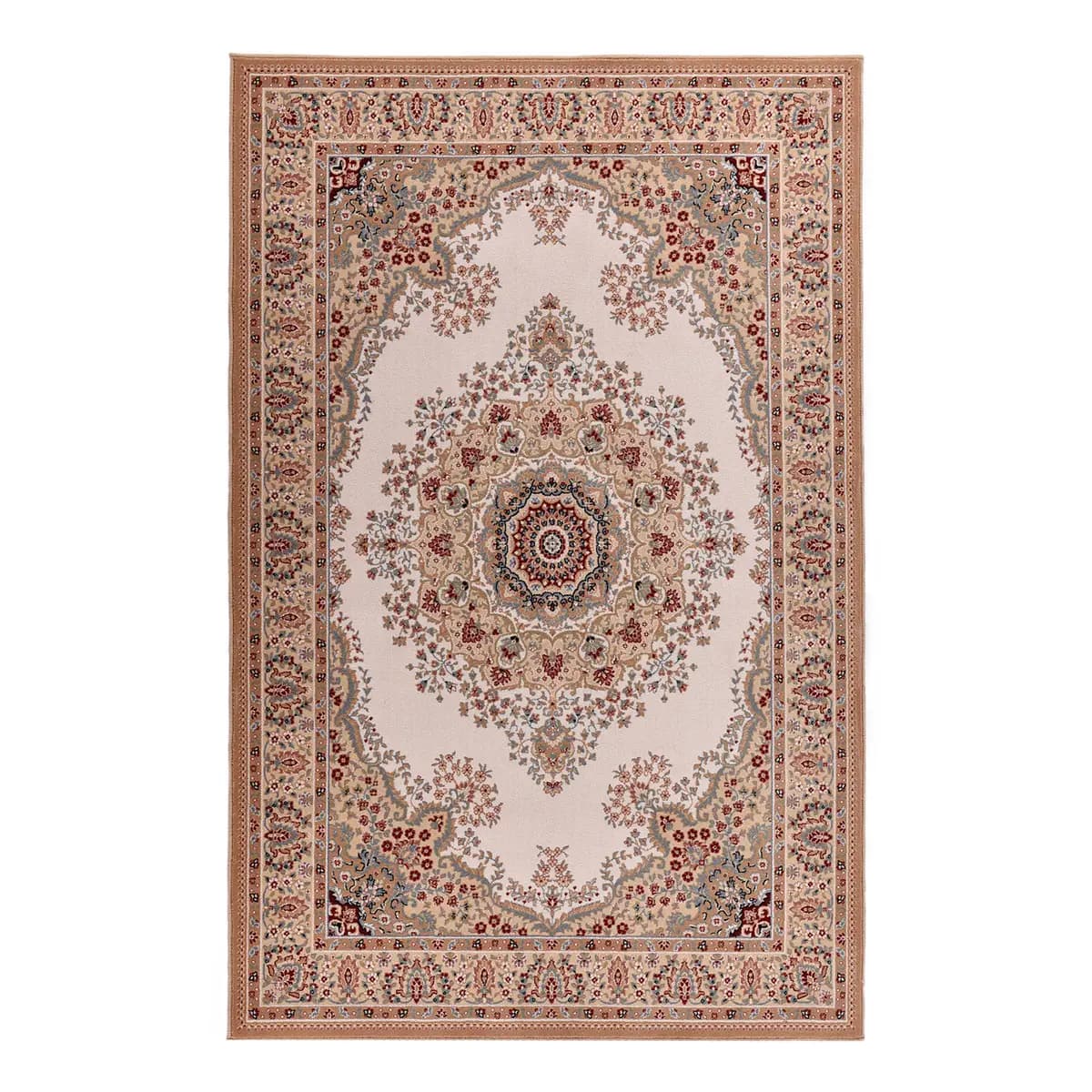 Wollteppich Dolna 809 I Beige/Beige 133 x 190cm Wolle | Beige