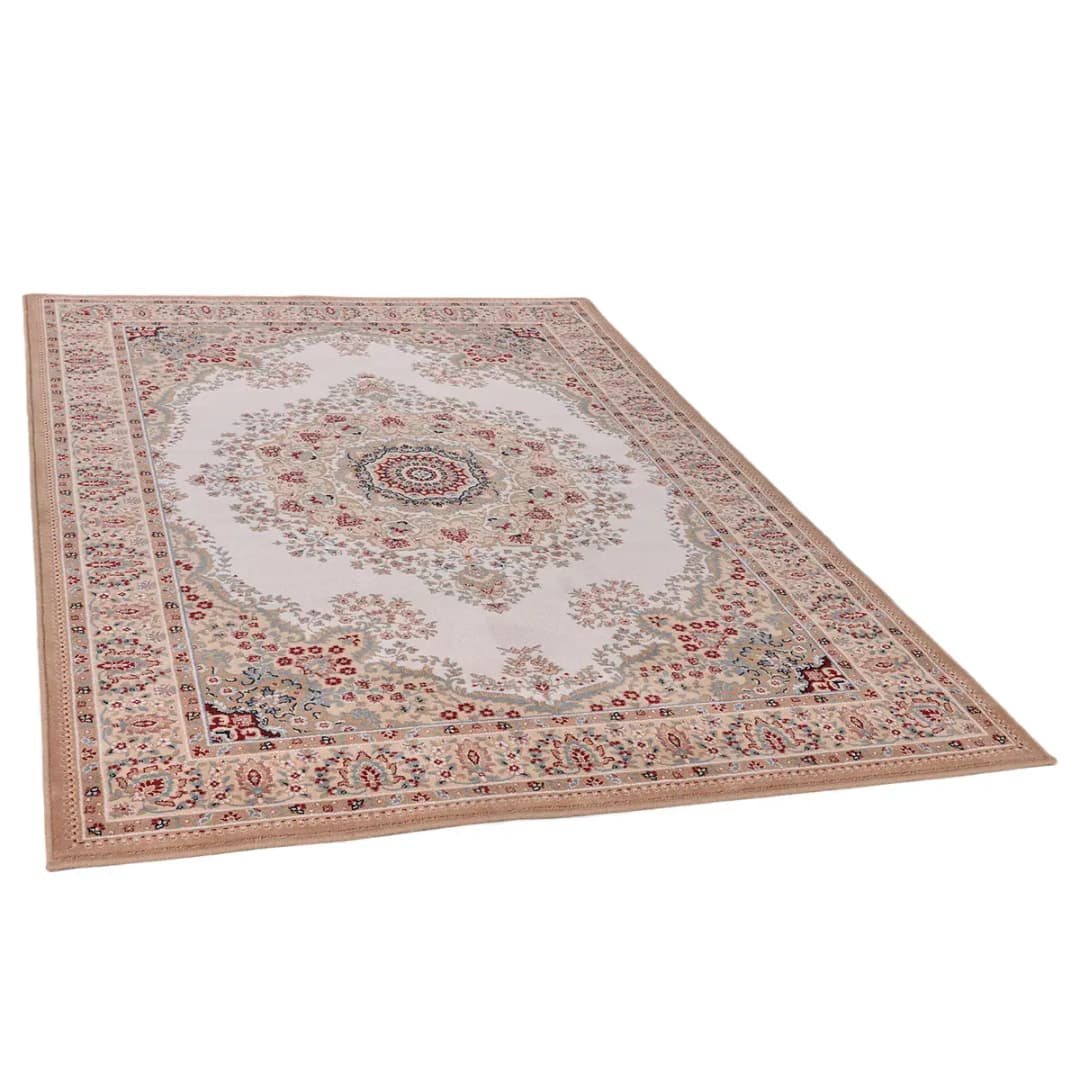 Wollteppich Dolna 809 I Beige/Beige 133 x 190cm Wolle | Beige