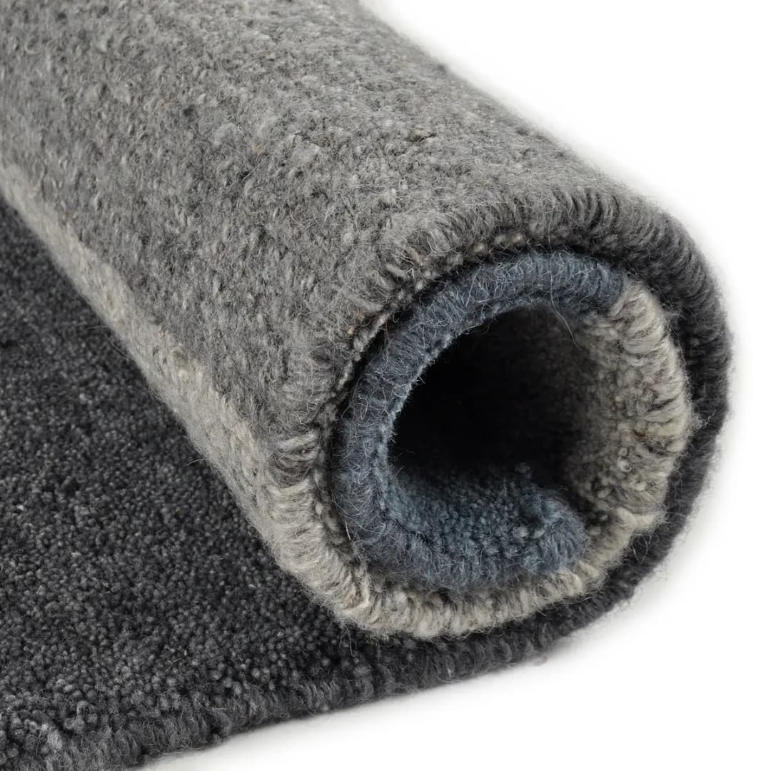 Wollteppich Dalas Grau/Anthrazit 190 x 290cm Wolle | Grau