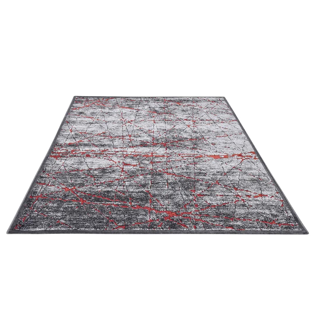 Kurzflorteppich Orelia 103 Rot/Rot 160 x 235cm Mischgewebe
