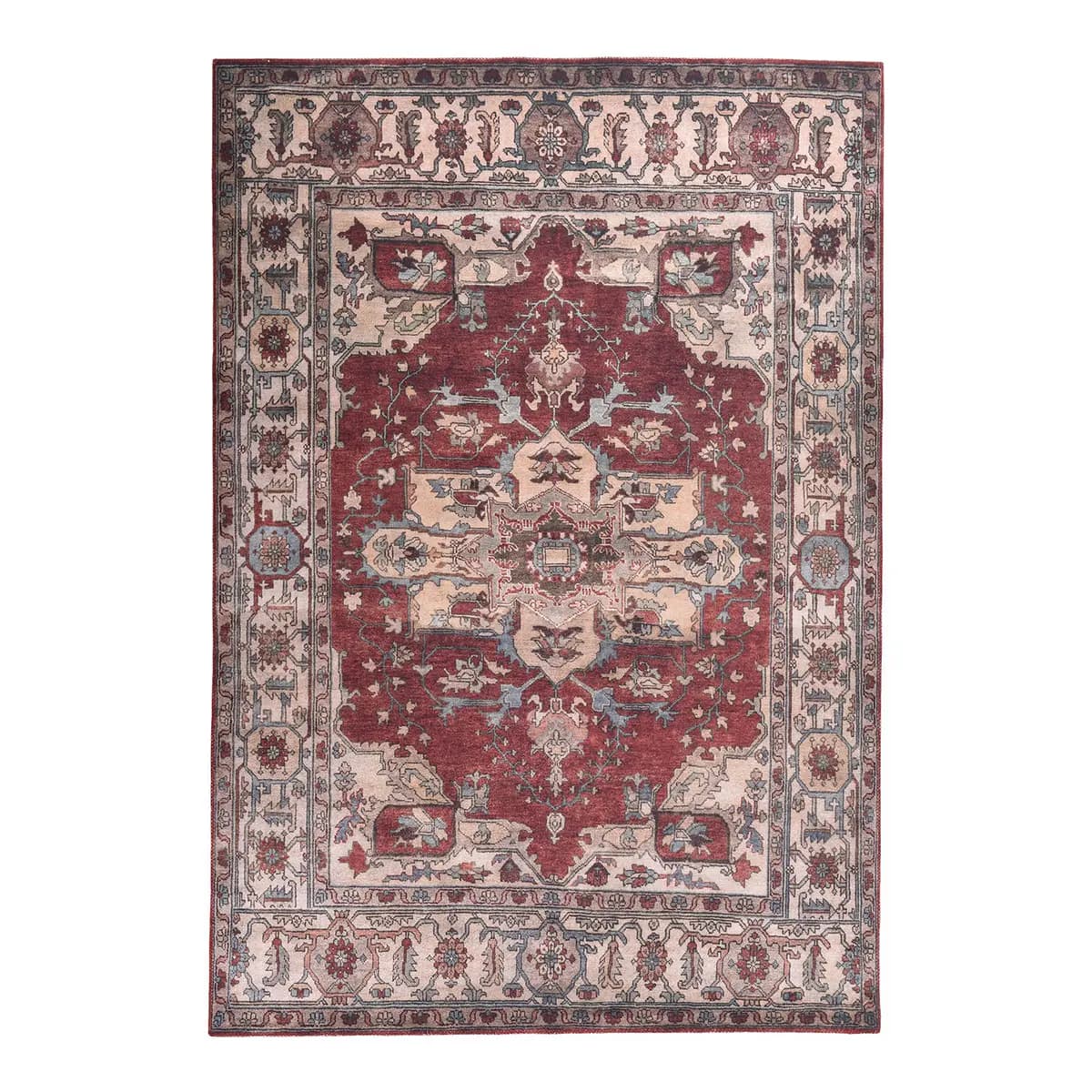 Kurzflorteppich Adara 121 Rot/Rot 90 x 160cm | Rot