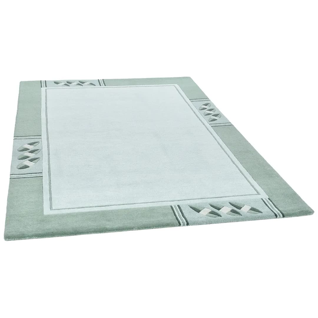 Wollteppich Royal Nepali 3029 Grün/Mint 70 x 140cm Wolle | Grün