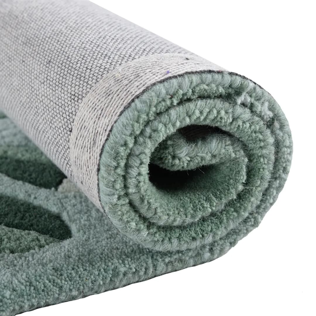 Wollteppich Royal Nepali 3029 Grün/Mint 70 x 140cm Wolle | Grün