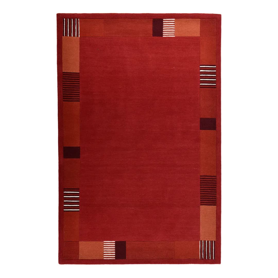 Wollteppich Royal Nepali 3085 Rot/Rot 70 x 140cm | Rot