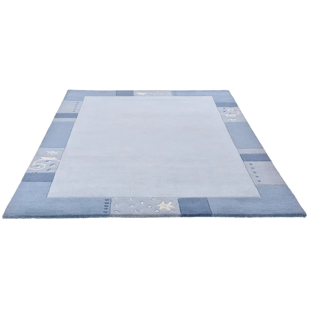 Wollteppich Royal Ganges | Blau