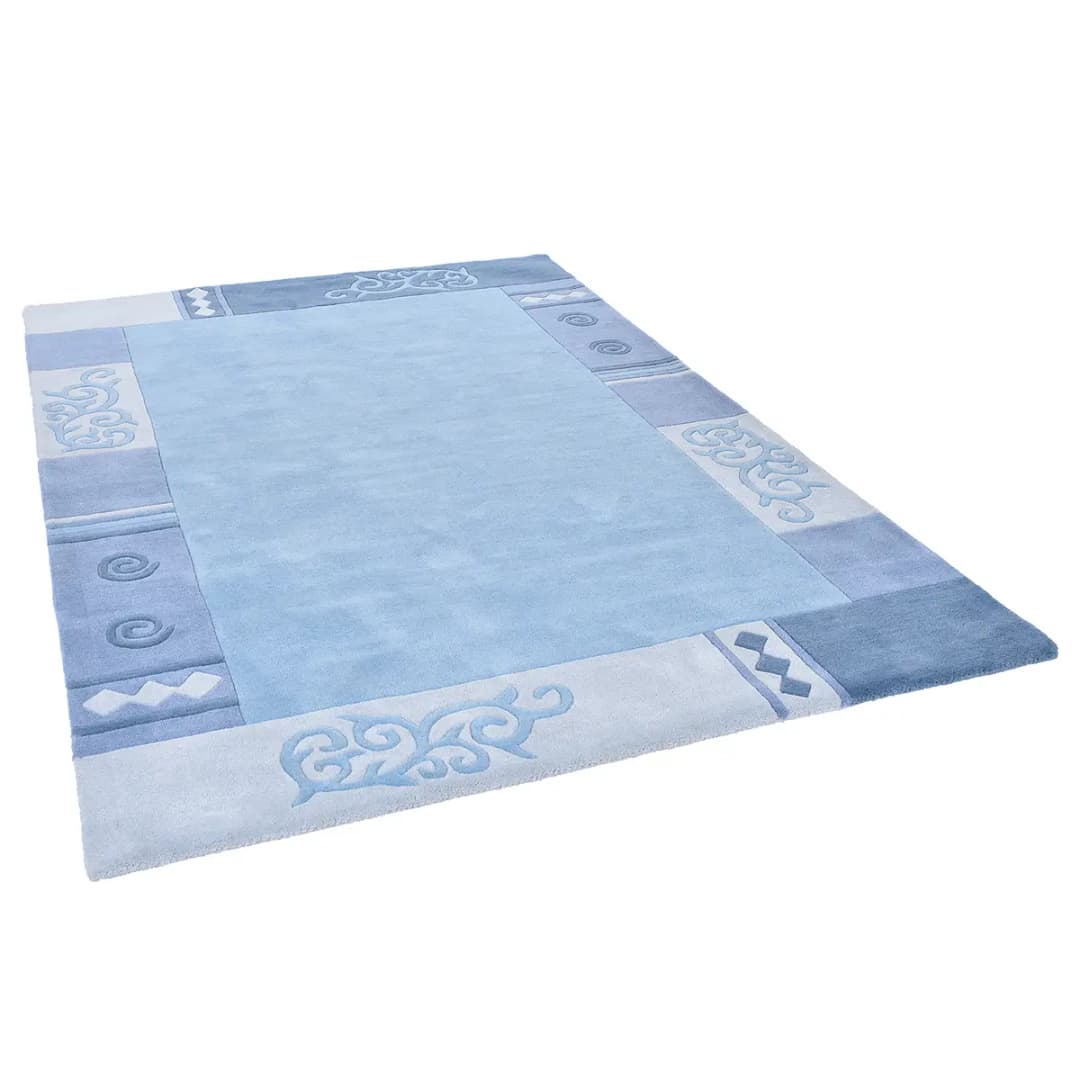 Wollteppich Ambadi | Blau