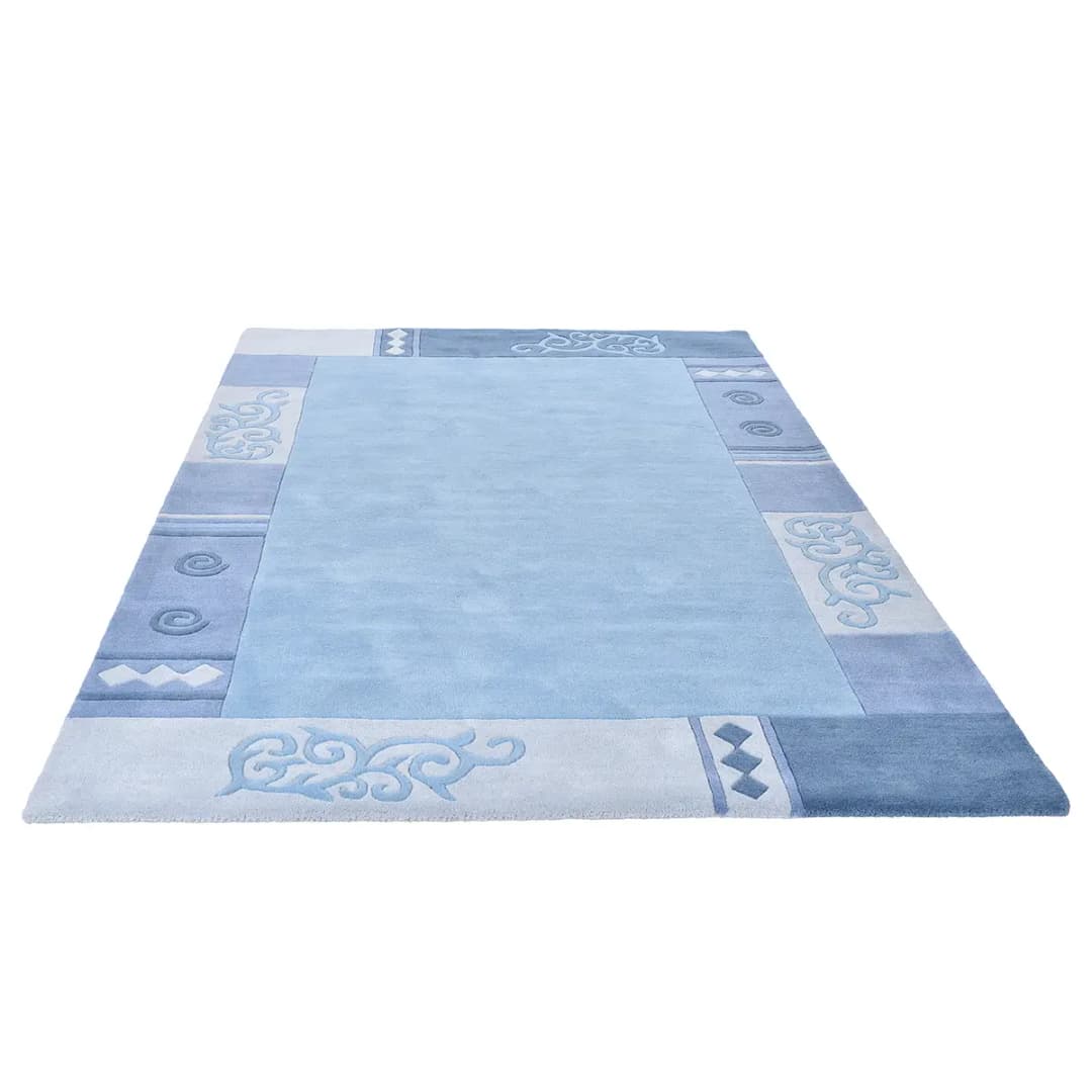 Wollteppich Ambadi | Blau