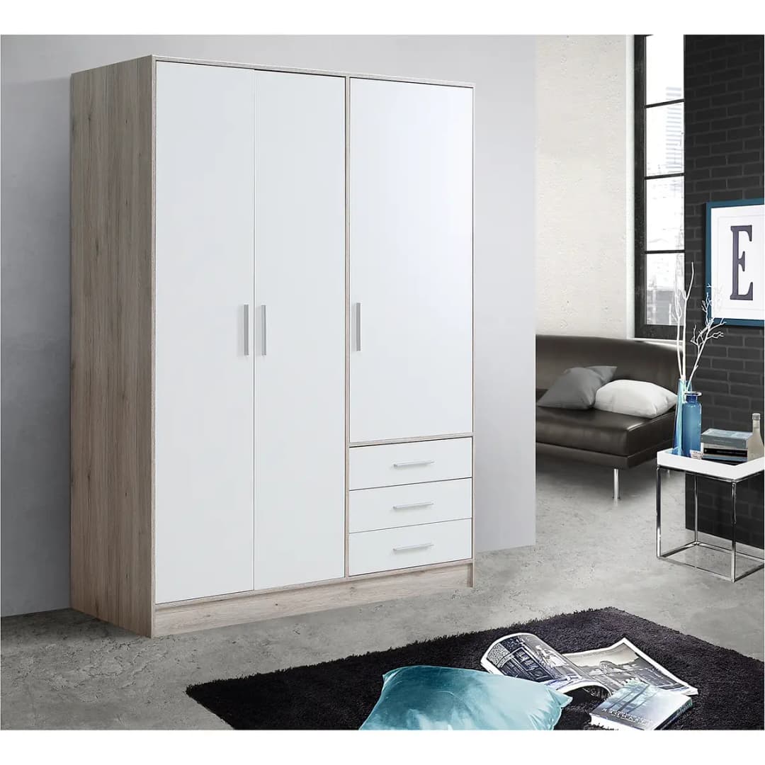 Drehtürenschrank Mindelberg | Holztöne