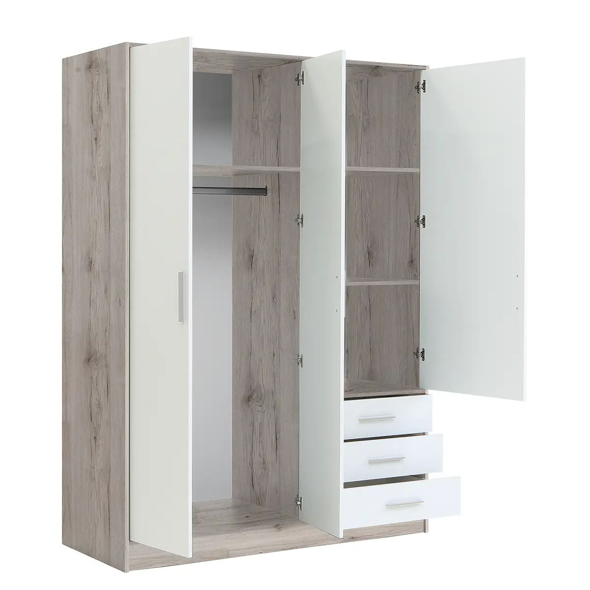 Drehtürenschrank Mindelberg | Holztöne