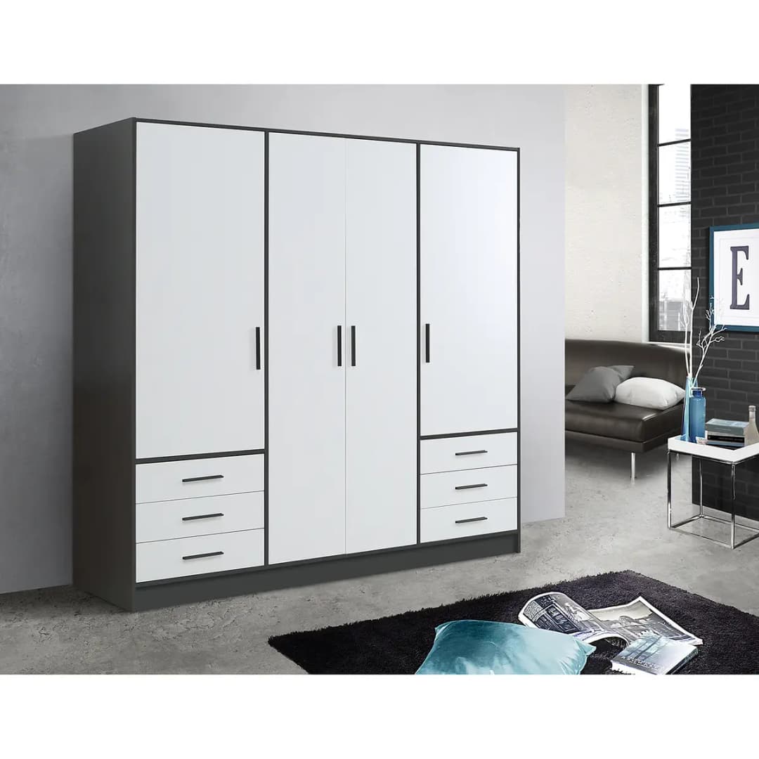 Drehtürenschrank Mindelberg | Mehrfarbig