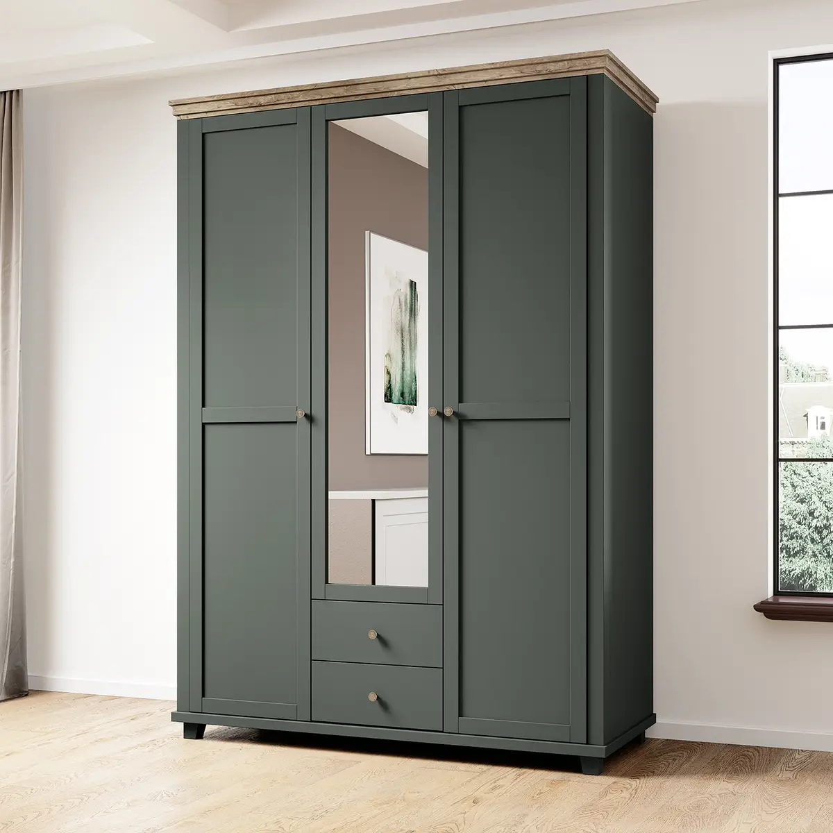 Drehtürenschrank Emmanuela | Mehrfarbig