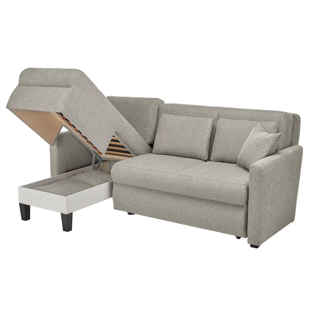 home24 Ecksofa Orna | Grau