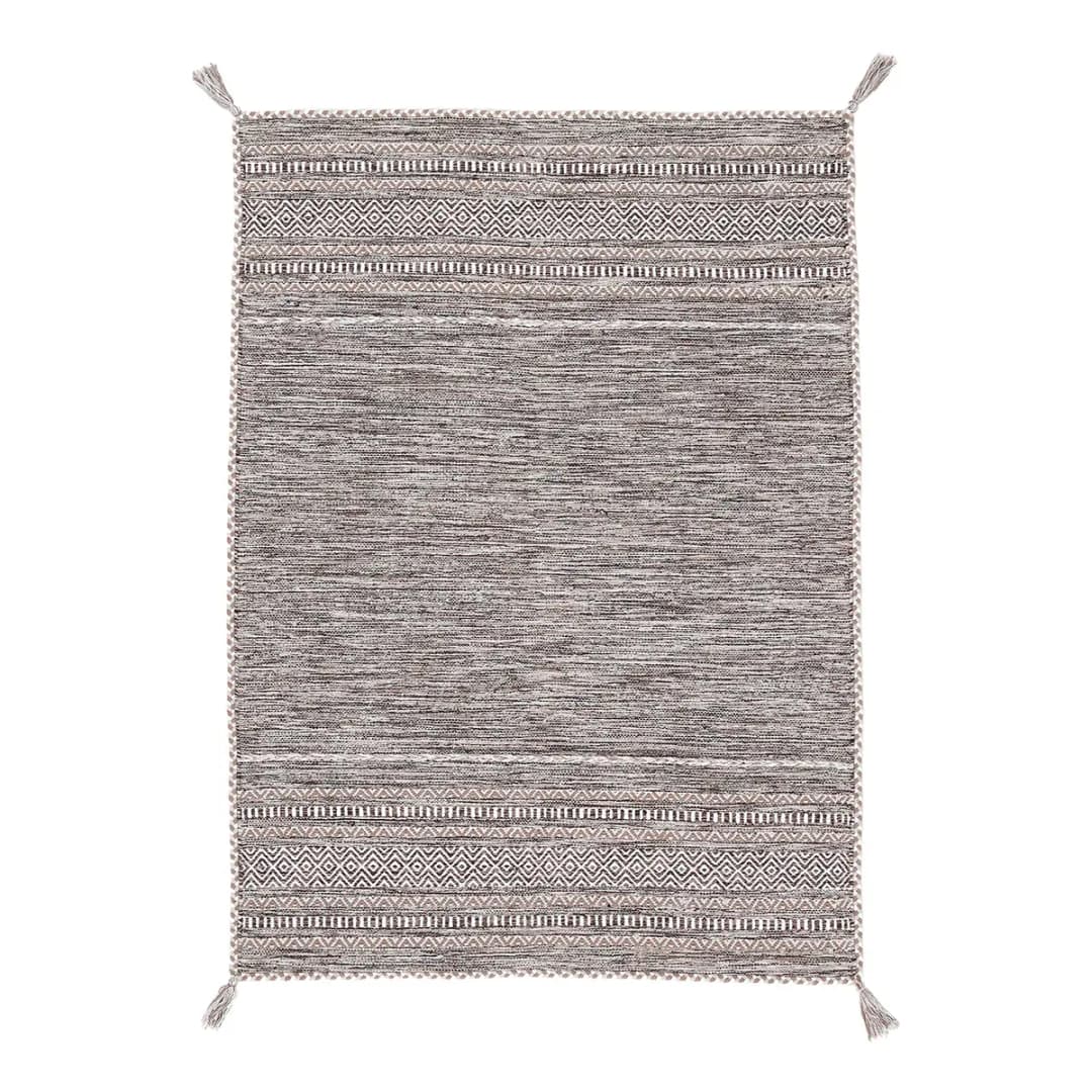 Flachgewebeteppich Beige/Beige 140 x 200cm | Beige