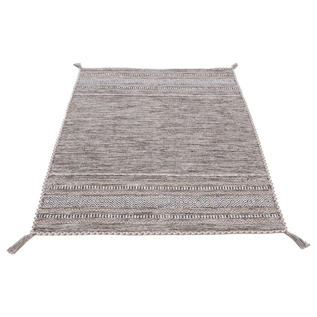 Flachgewebeteppich Beige/Beige 140 x 200cm | Beige
