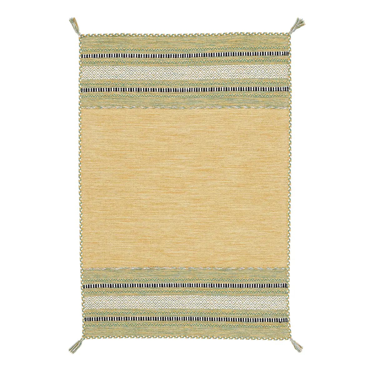 Flachgewebeteppich Gelb/Gelb 200 x 290cm | Gelb